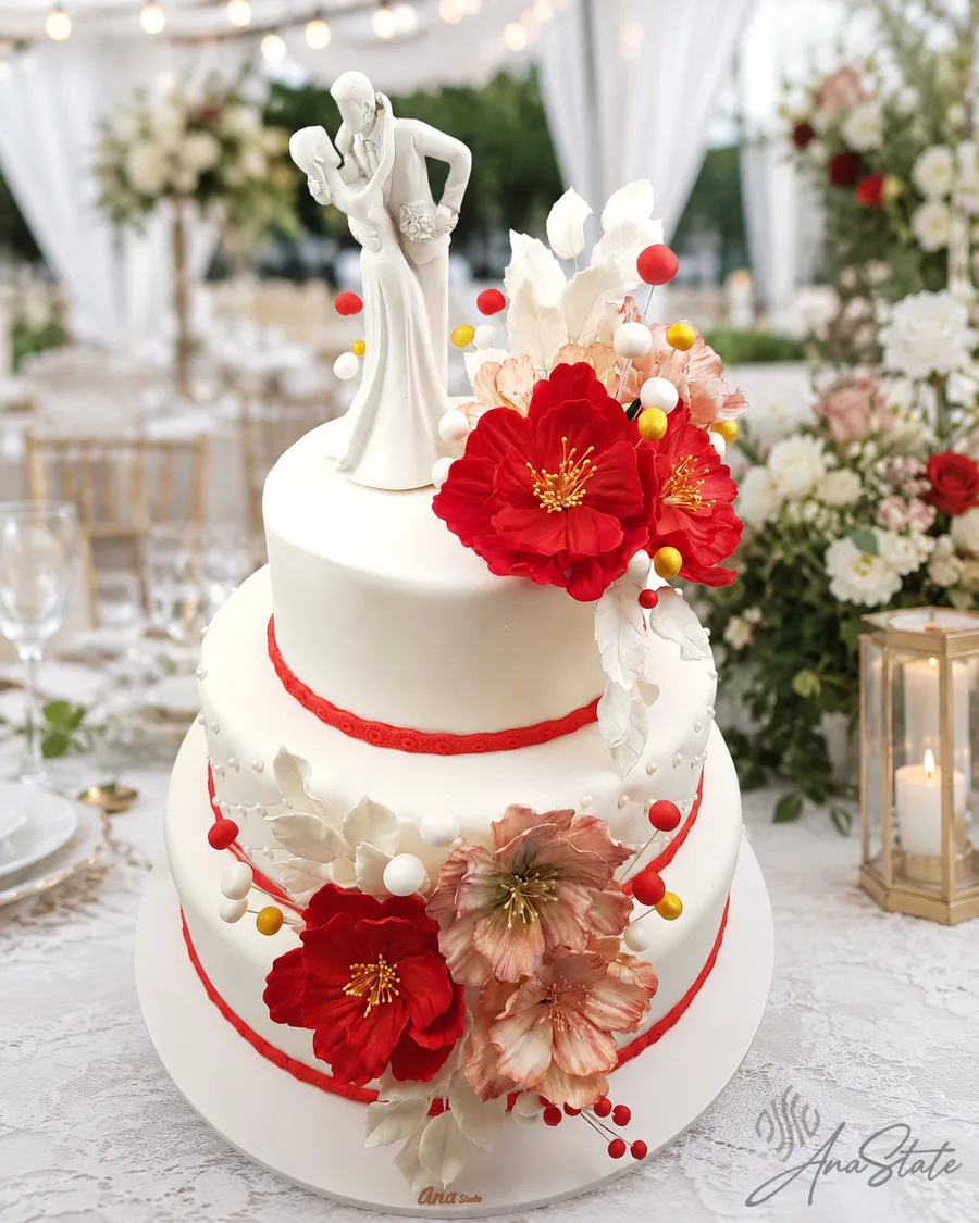 Tort de nuntă selecție Ana State Ploiești - foto 6