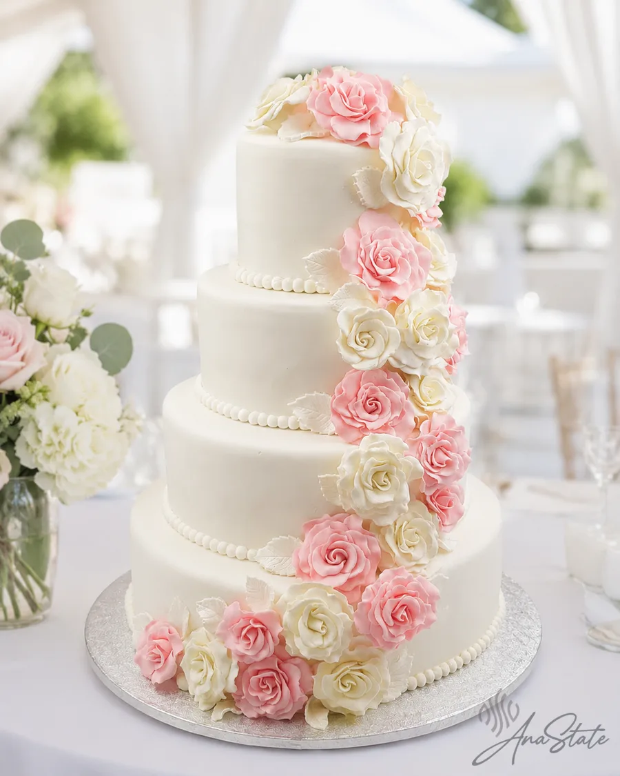 Tort de nuntă selecție Ana State Ploiești - foto 8