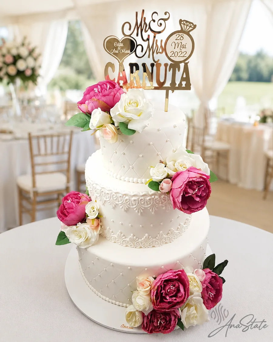 Tort de nuntă selecție Ana State Ploiești - foto 10