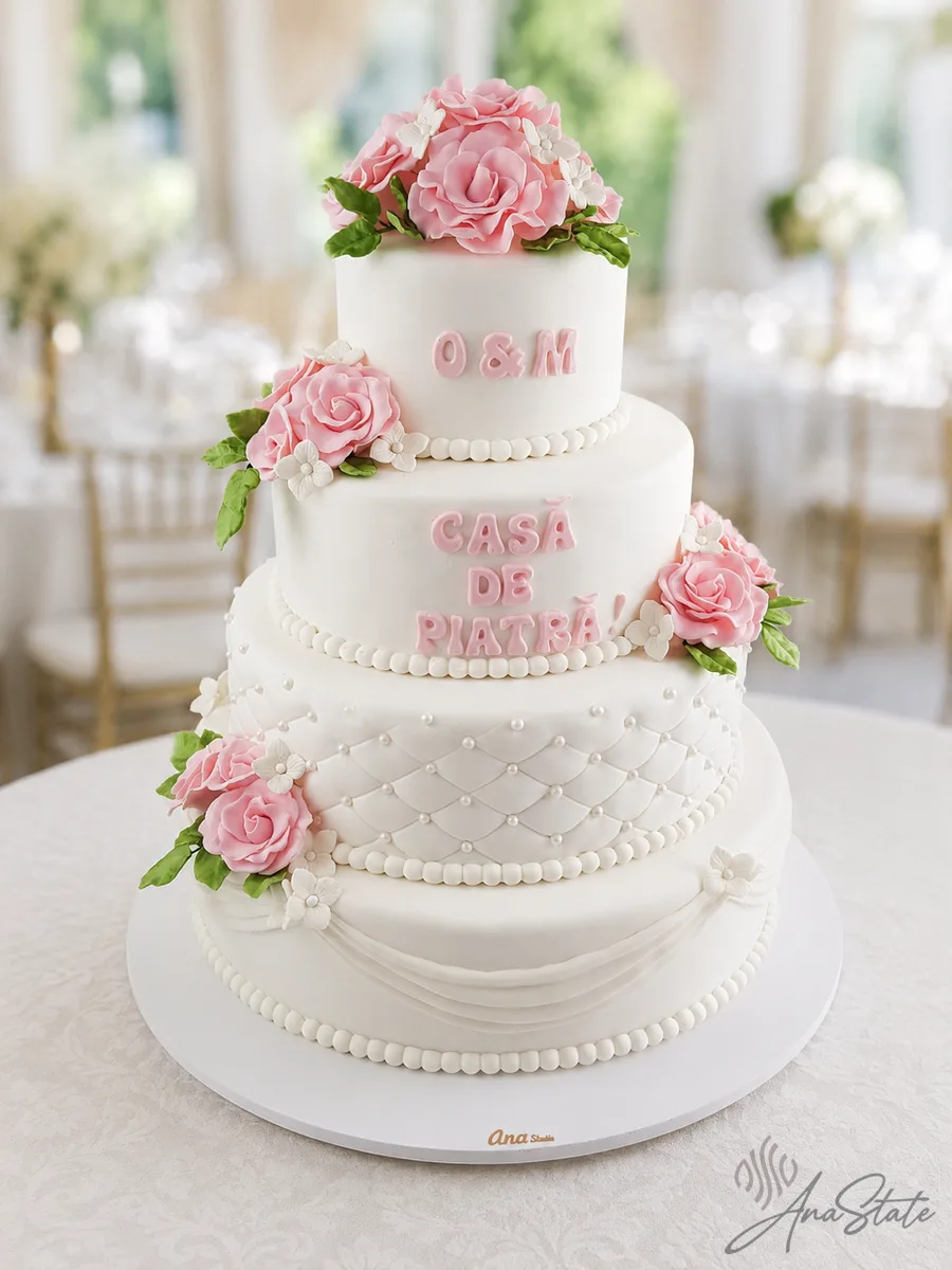 Tort de nuntă selecție Ana State Ploiești - foto 33