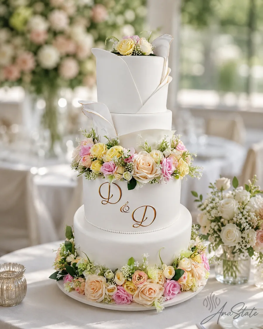 Tort de nuntă selecție Ana State Ploiești - foto 40