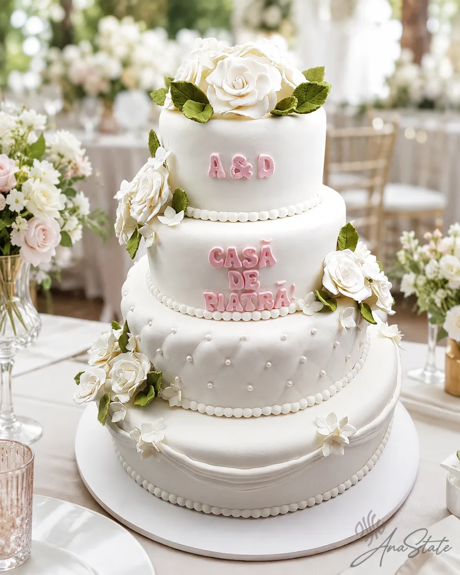 Tort de nuntă selecție Ana State Ploiești - foto 48