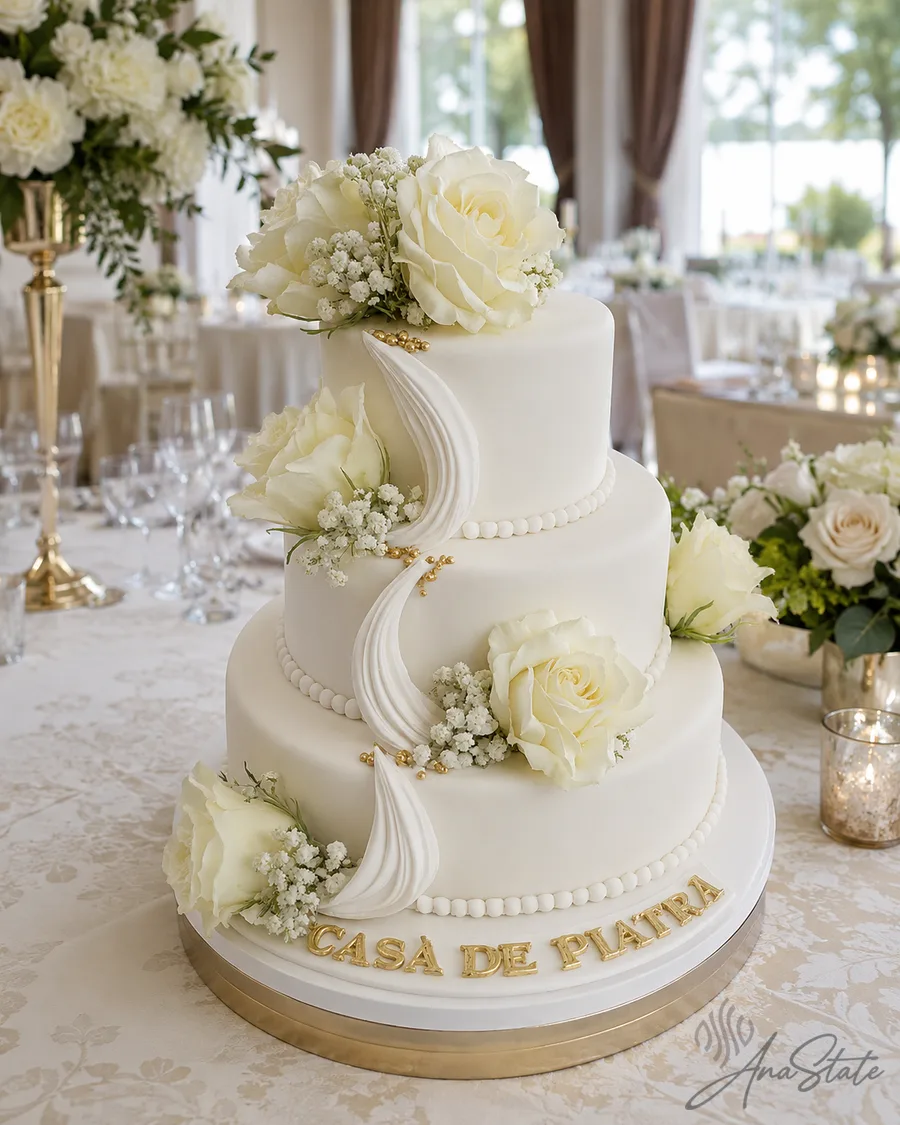 Tort de nuntă selecție Ana State Ploiești - foto 52