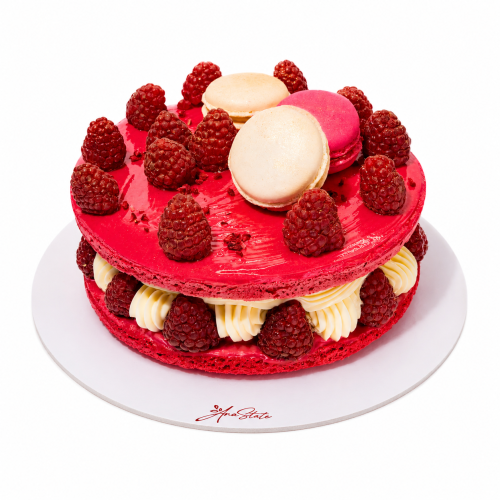 Tort MACARONS CU ZMEURA